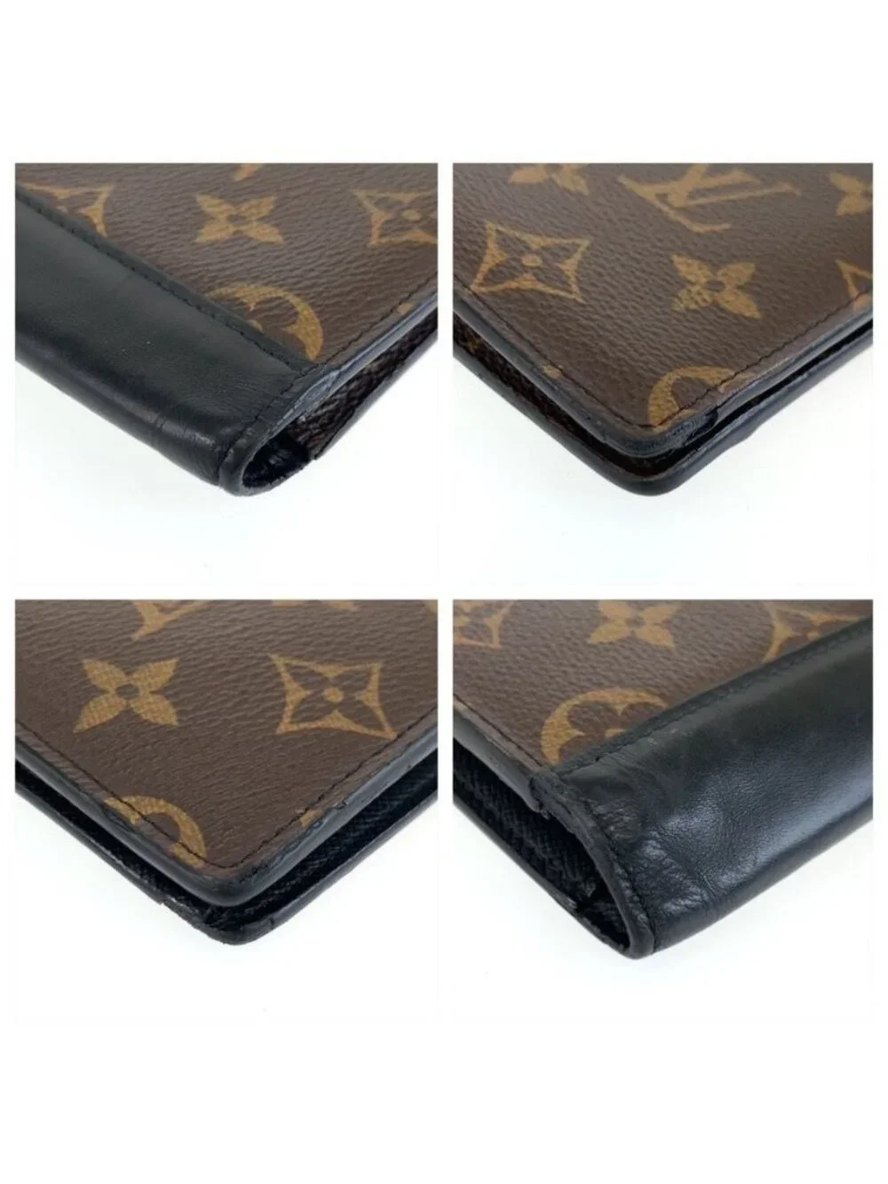 Louis Vuitton Monogram Macassar Portefeuille Brazza Brown Wallet